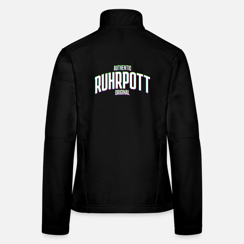 Ruhrgebiet Ruhrpott Original Glitch effekt Frauen Softshelljacke