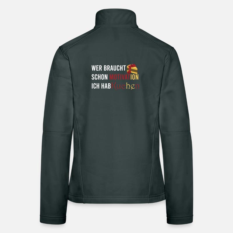 Who needs motivation I've got cake Women's Softshell Jacket