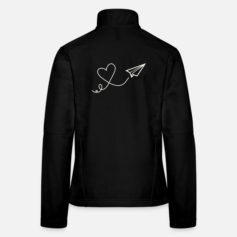 Herzflug line art Women's Softshell Jacket