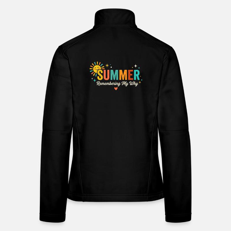 Le soleil d’été se souvient de mon pourquoi Veste en tissu softshell Femme