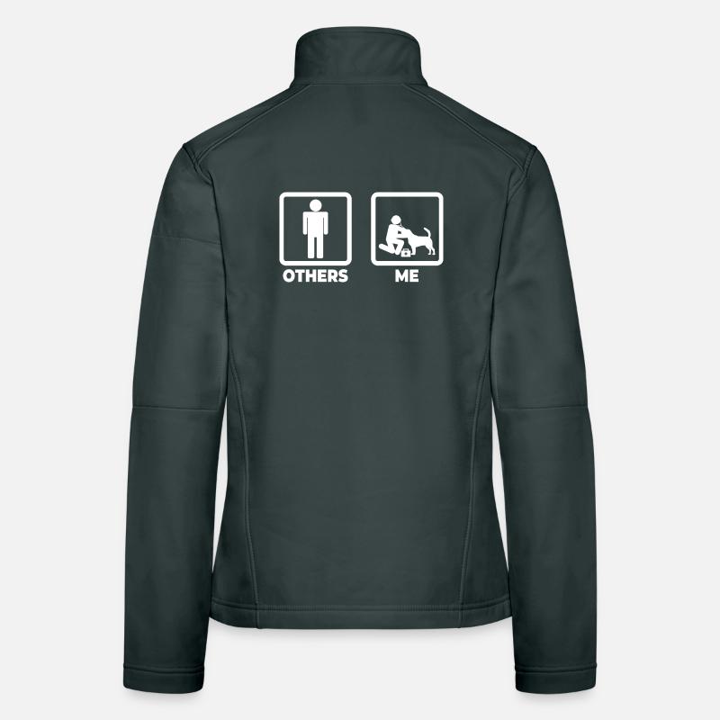Tierarzt Strichmännchen Frauen Softshelljacke