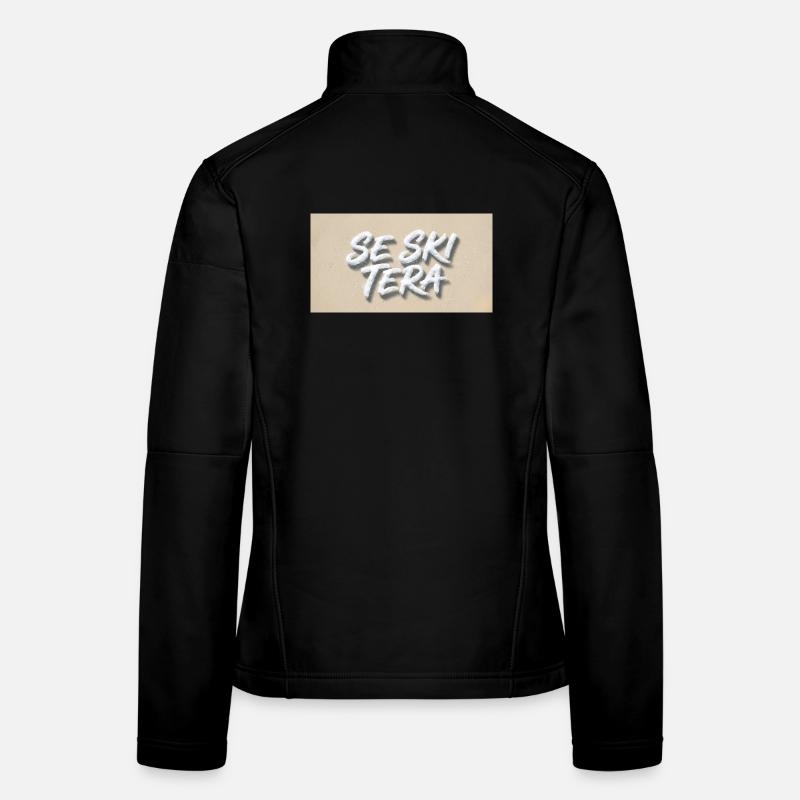 Lettres de sable sur la plage Veste en tissu softshell Femme