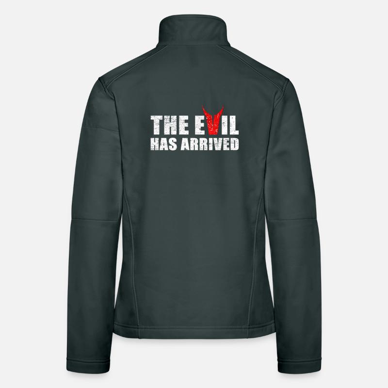 Le mal est venu avec les cornes du diable Veste en tissu softshell Femme