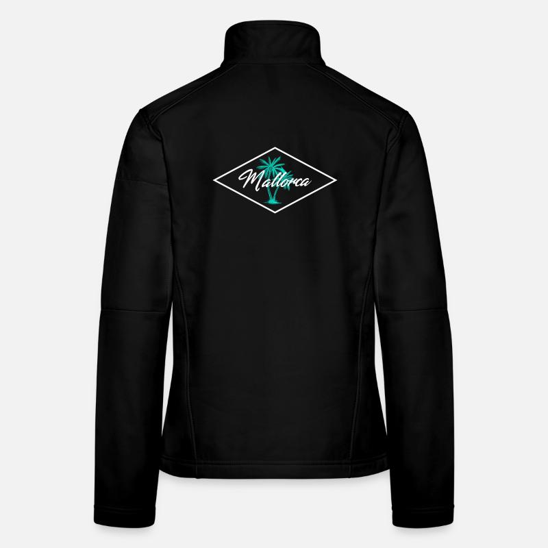 Magie du palmier de Majorque Veste en tissu softshell Femme