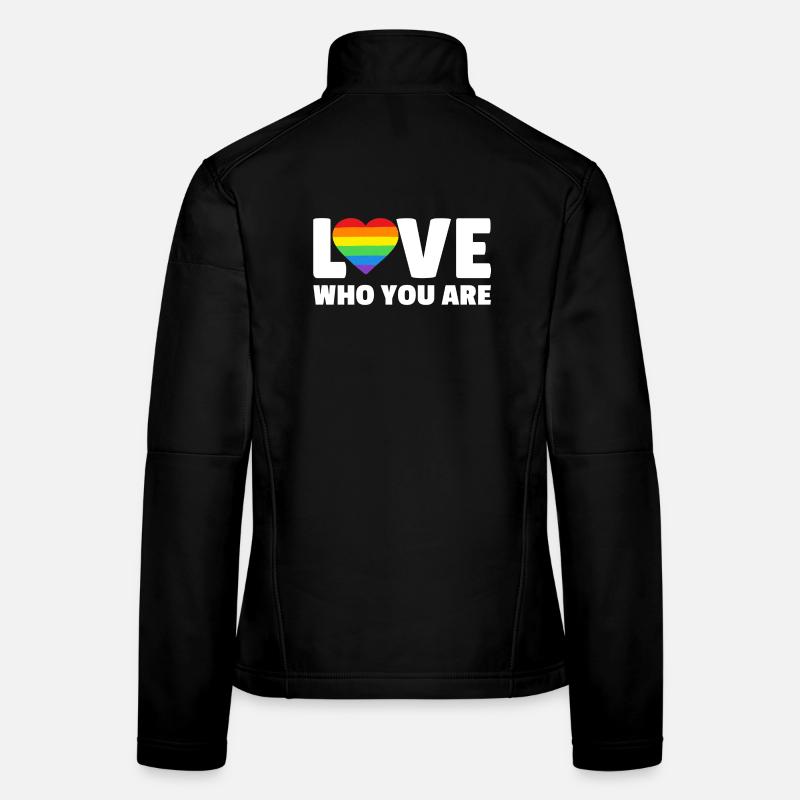 Aimez-vous qui vous êtes Veste en tissu softshell Femme