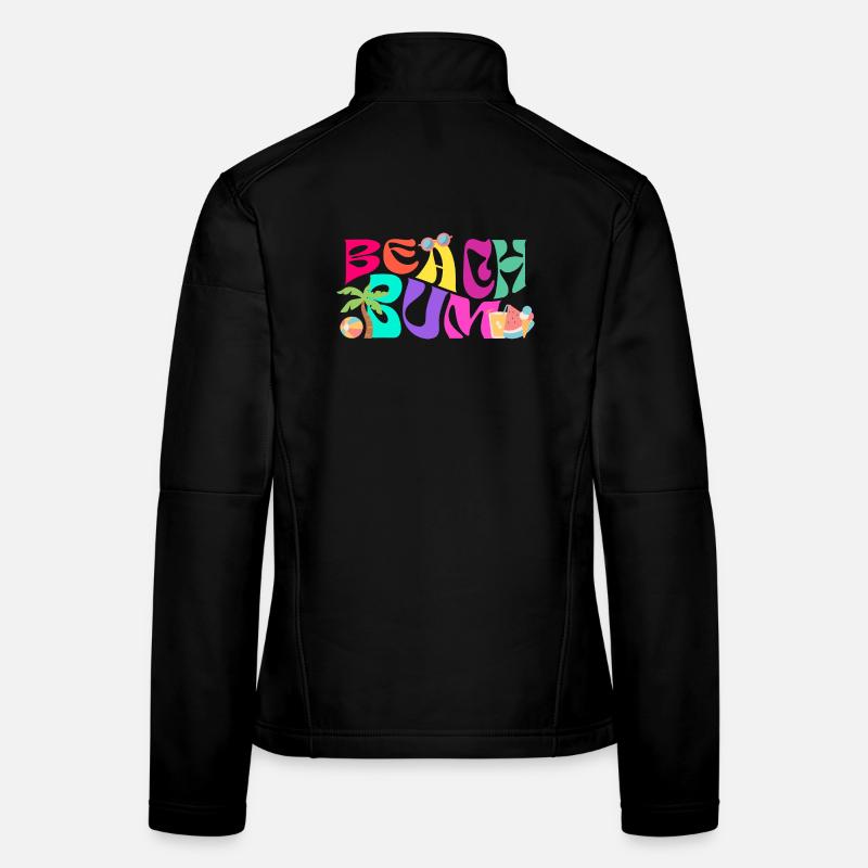 Strand Bum Bunt Groovy Frauen Softshelljacke