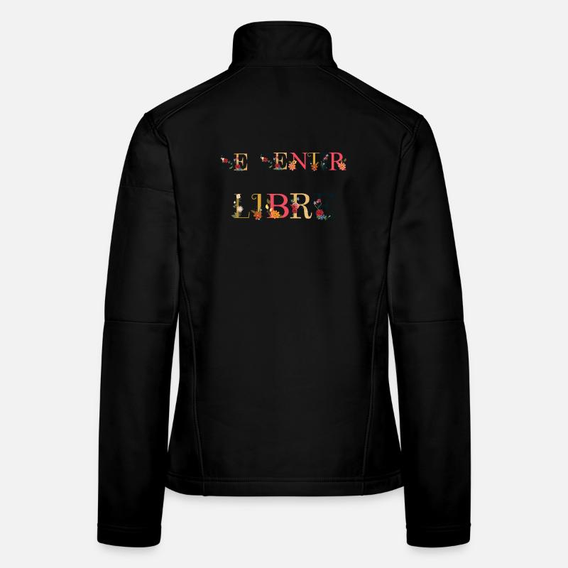Sich frei fühlen - Frauen Softshelljacke - Schwarz