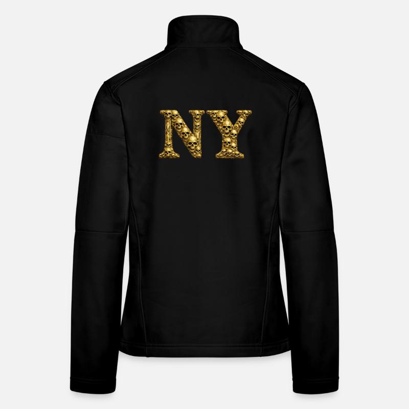 Golden Skull NY Monogram Women's Softshell Jacket