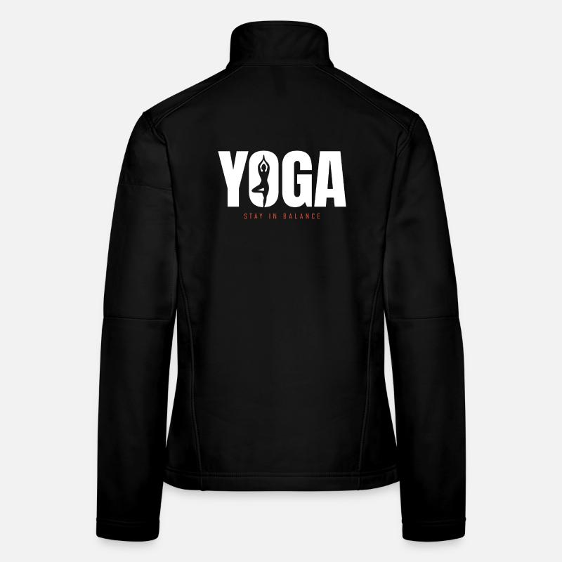 Yoga Équilibre – Motivation pour rester en équilibre Veste en tissu softshell Femme