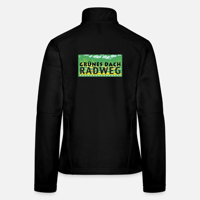 Grünes Dach Radweg Frauen Softshelljacke