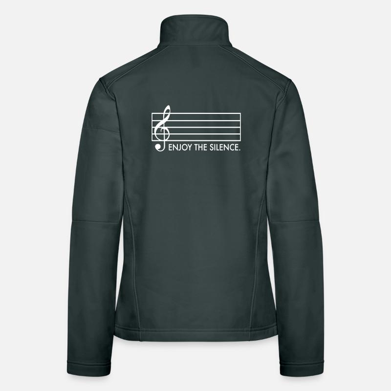 Écoute le silence Veste en tissu softshell Femme
