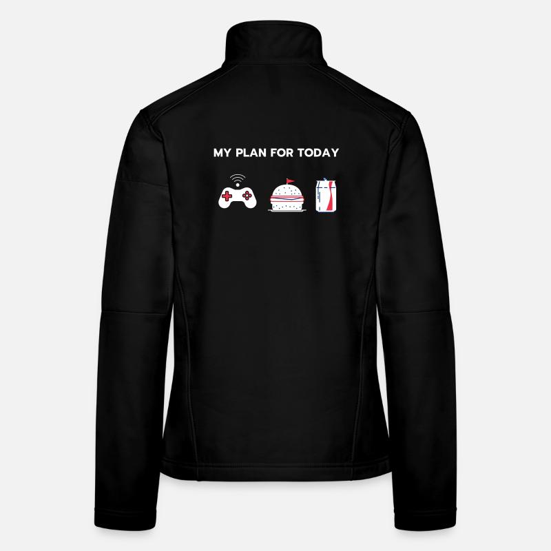 My plan for today - Gaming Veste en tissu softshell Femme