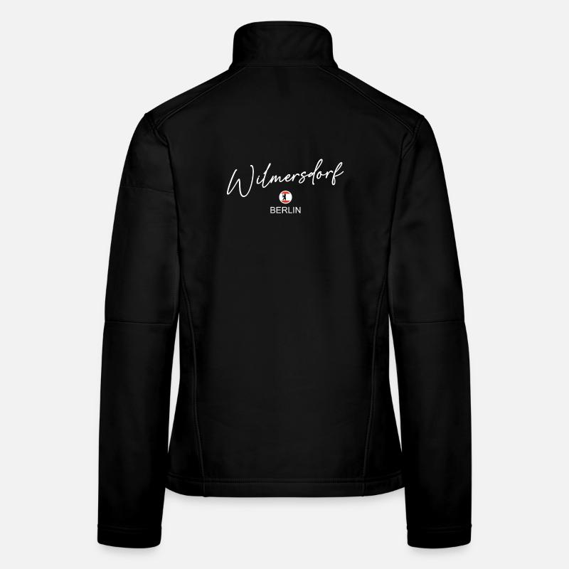 Wilmersdorf - Drapeau de Berlin - Ours de Berlin Veste en tissu softshell Femme