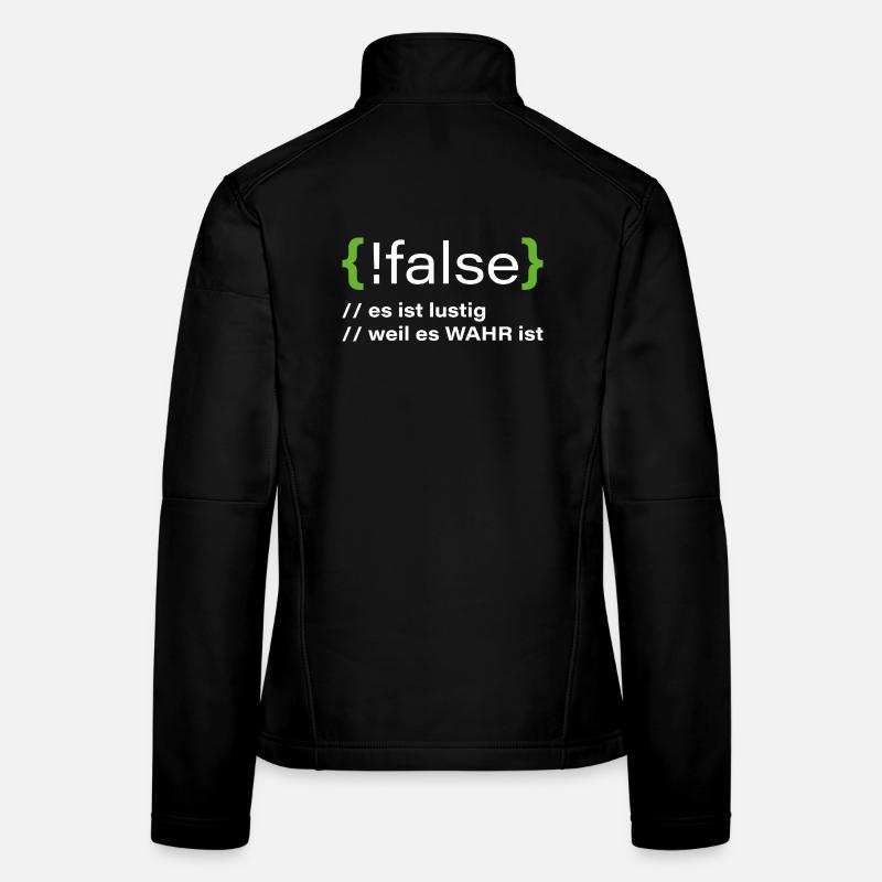 faux - Programmeur drôle qui dit Veste en tissu softshell Femme
