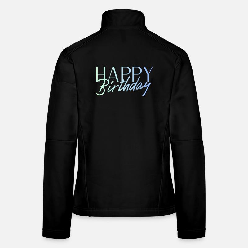Bon anniversaire Veste en tissu softshell Femme