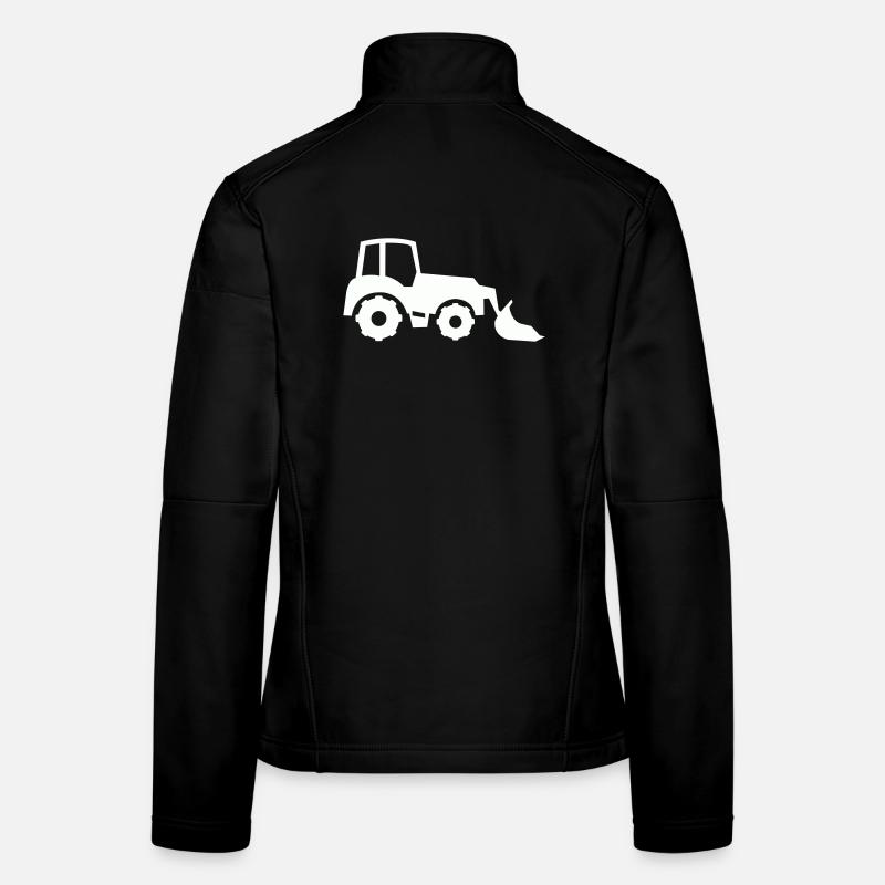 Chargeuse avant Silhouette de Tracteur Veste en tissu softshell Femme