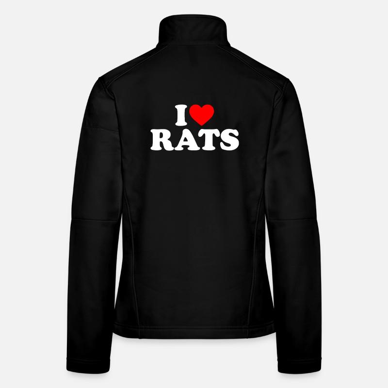 Ich liebe Ratten Frauen Softshelljacke