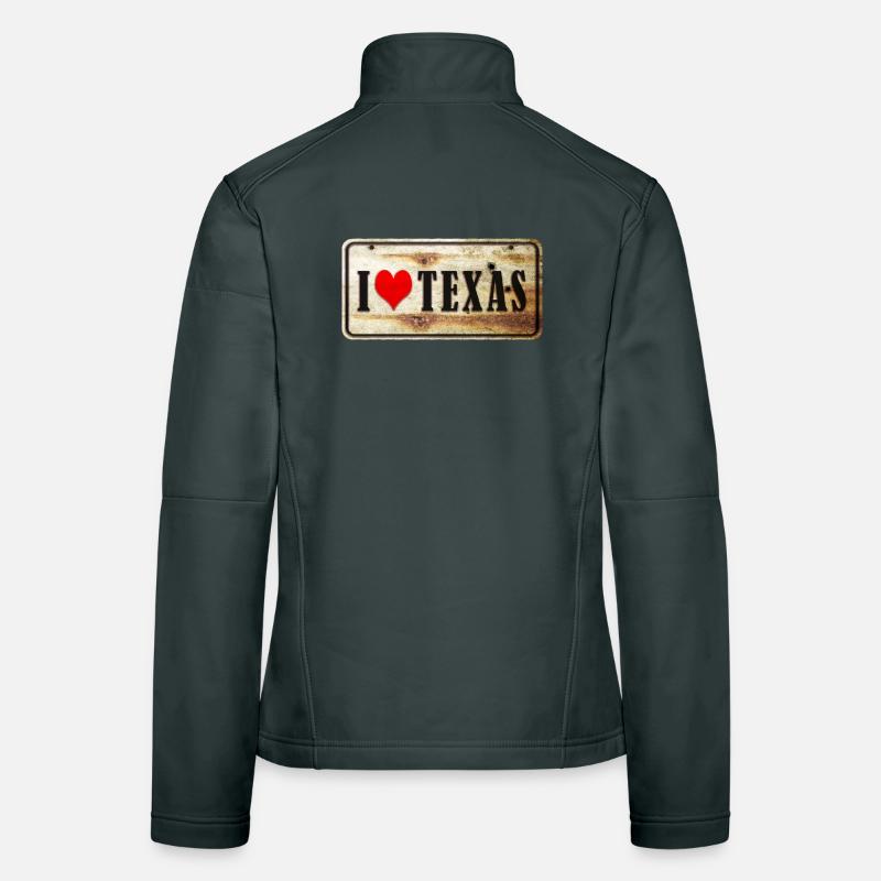 J'adore le Texas Veste en tissu softshell Femme