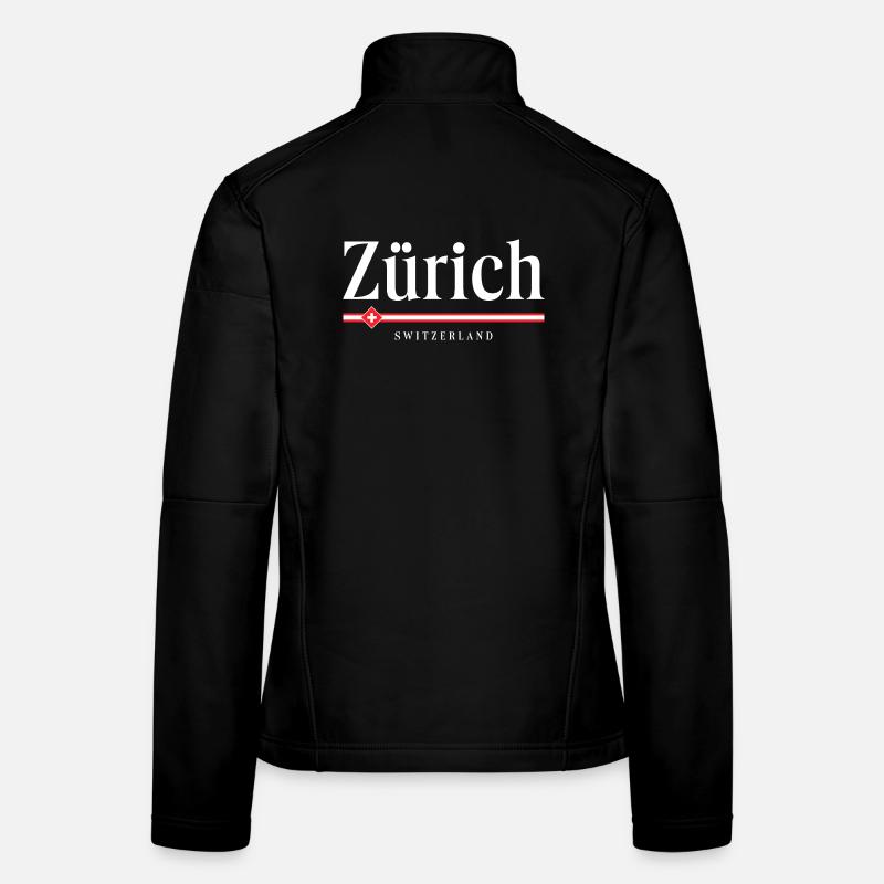 Zürich Schweiz Frauen Softshelljacke