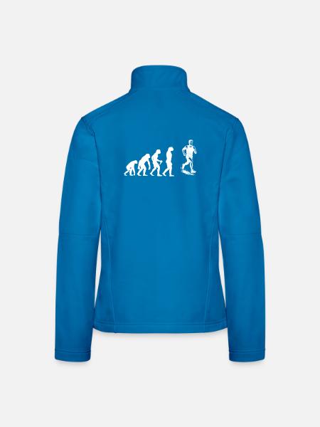 Running Graphics for Races - Women's Softshell Jacket - black - Back