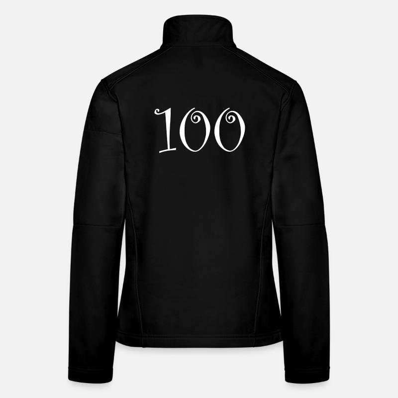 100. 100 ANS. 100e ANNIVERSAIRE. ANNIVERSAIRE 100 Veste en tissu softshell Femme