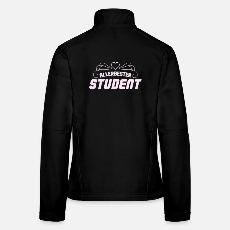 Best Student Retro Badge Women's Softshell Jacket