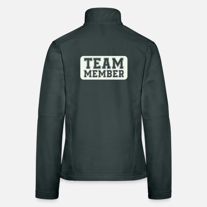 Membre de l’équipe de style Varsity Veste en tissu softshell Femme