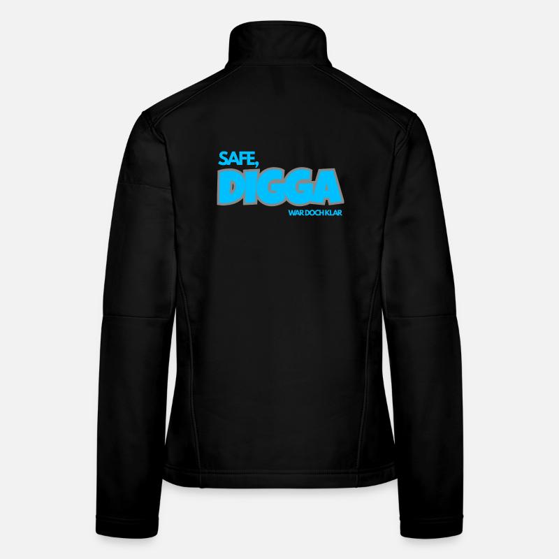 SAFE. DIGGA, WAR DOCH KLAR. Frauen Softshelljacke