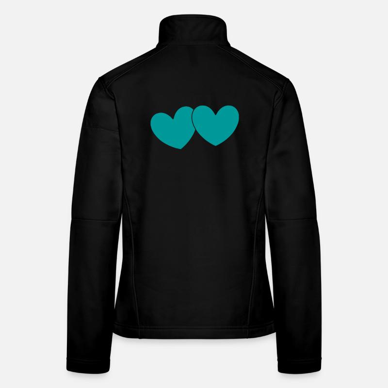 Valentinstag, Valentinstag, Valentinstag - Frauen Softshelljacke - Schwarz