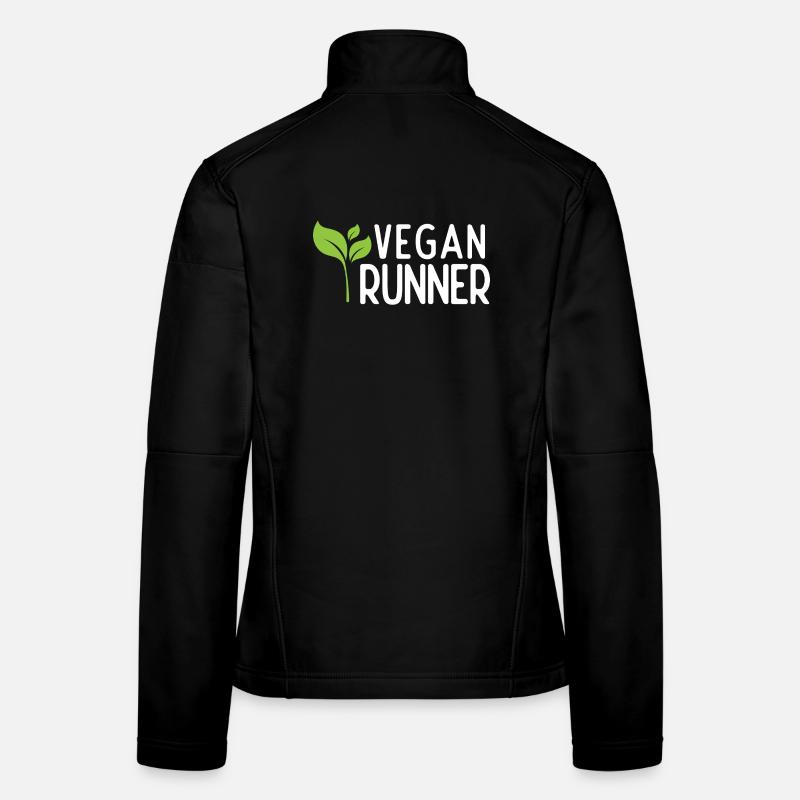 Coureur végétalien Veste en tissu softshell Femme