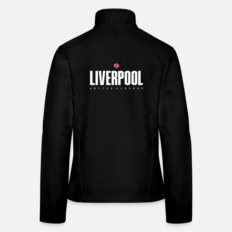 Liverpool Fetter Blocktext Frauen Softshelljacke