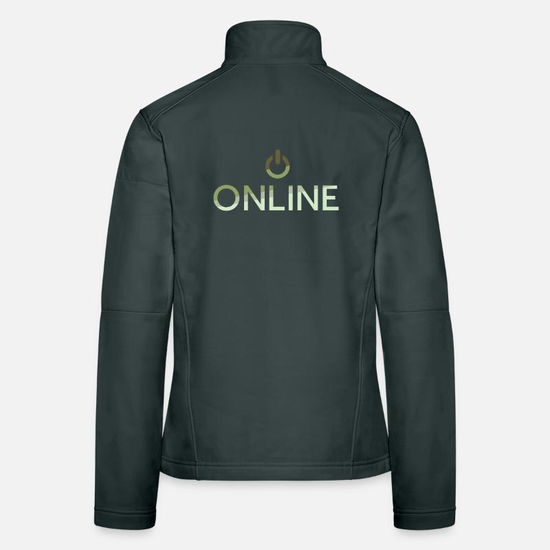 online lettering - On Button active Women's Softshell Jacket