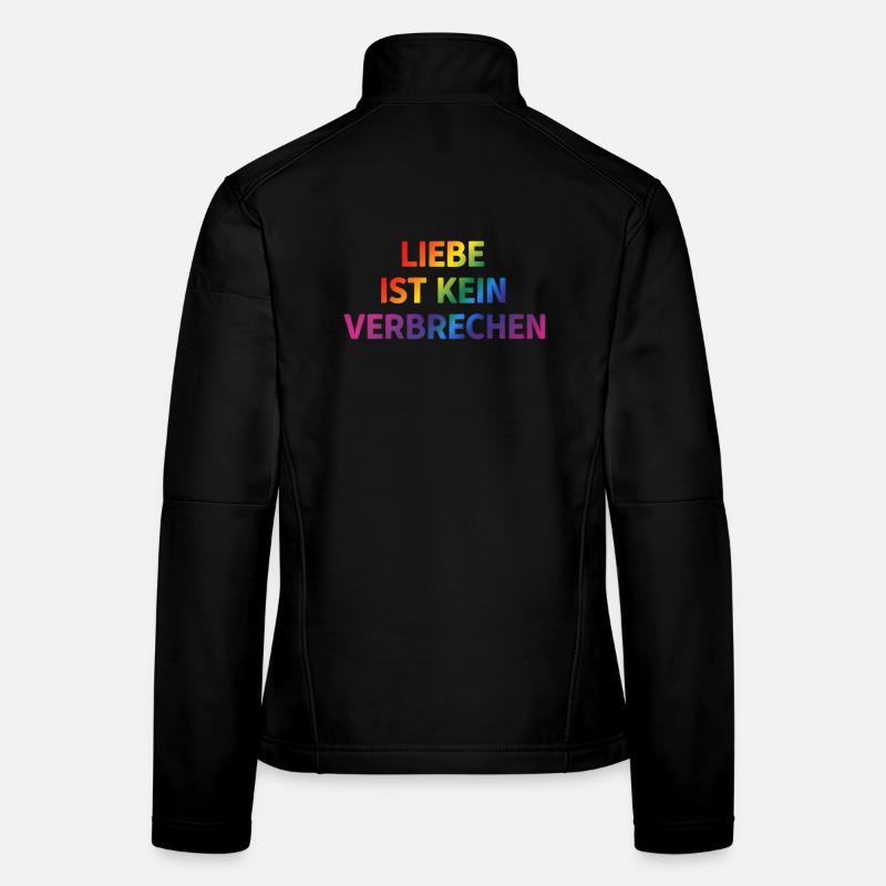 L’amour n’est pas un crime – message clair Veste en tissu softshell Femme