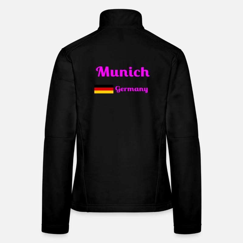 Munich Germany- Stylish prints Women's Softshell Jacket