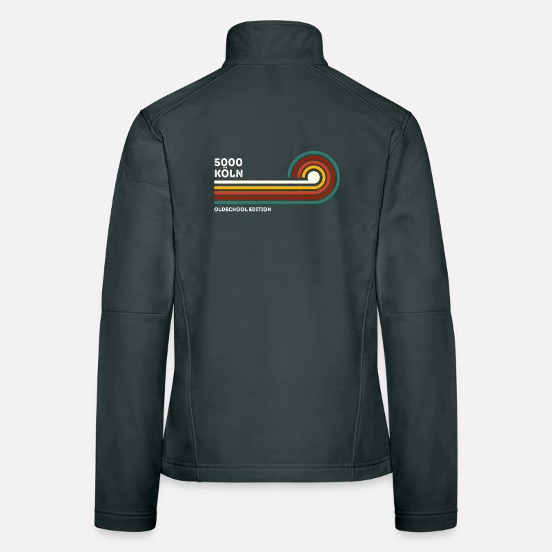 Cologne Retro Shirt Oldschool 5000 Zip Code Souvenir Women's Softshell Jacket