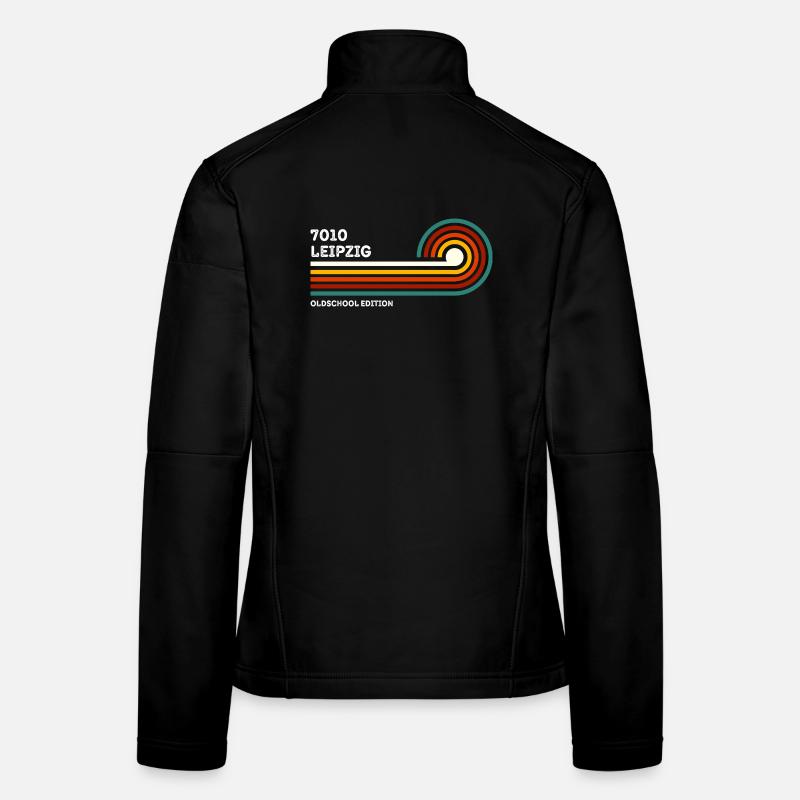 Leipzig Retro Shirt 7010 Postal Code Vintage Women's Softshell Jacket