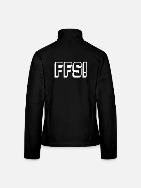 swear_FFS_white - Veste en tissu softshell Femme - noir - Dos