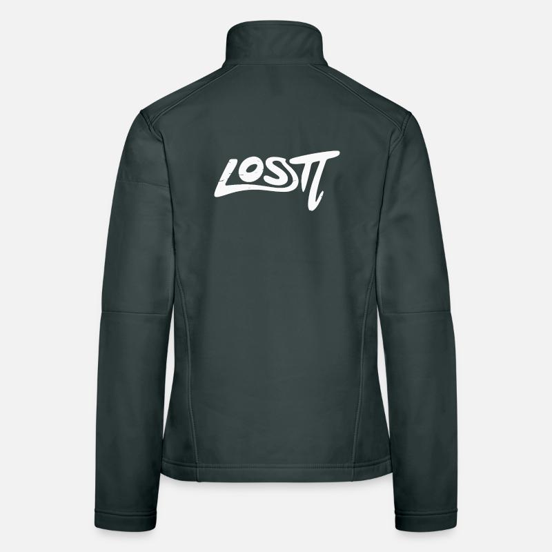 Lost Graffiti Wordmark Women's Softshell Jacket