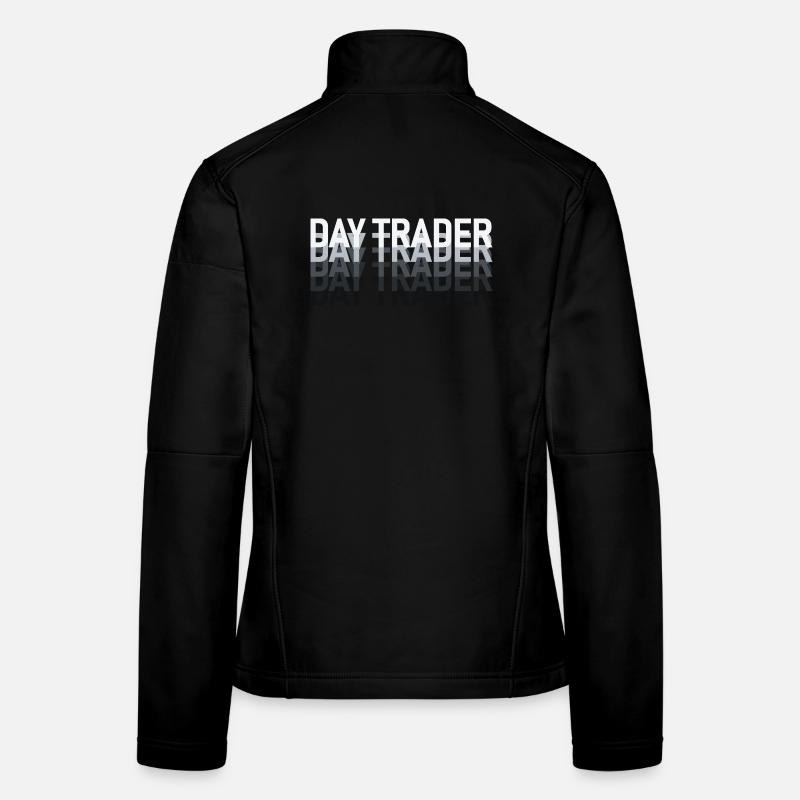 Day Trader Marché boursier Trader boursier Veste en tissu softshell Femme