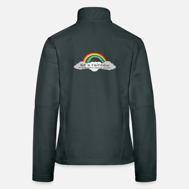 Be a Rainbow in somebody else's Cloud! Women's Softshell Jacket
