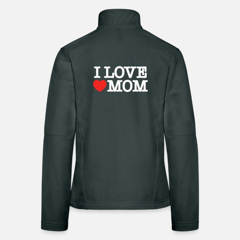 Ich liebe Mama (dunkel) Frauen Softshelljacke