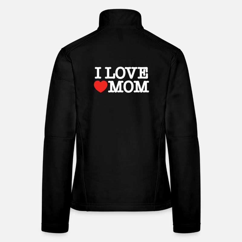 Ich liebe Mama (dunkel) Frauen Softshelljacke
