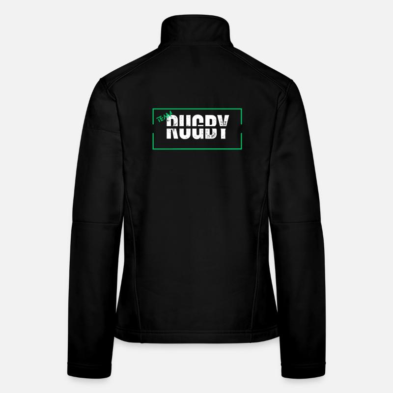 Team rugby green Veste en tissu softshell Femme