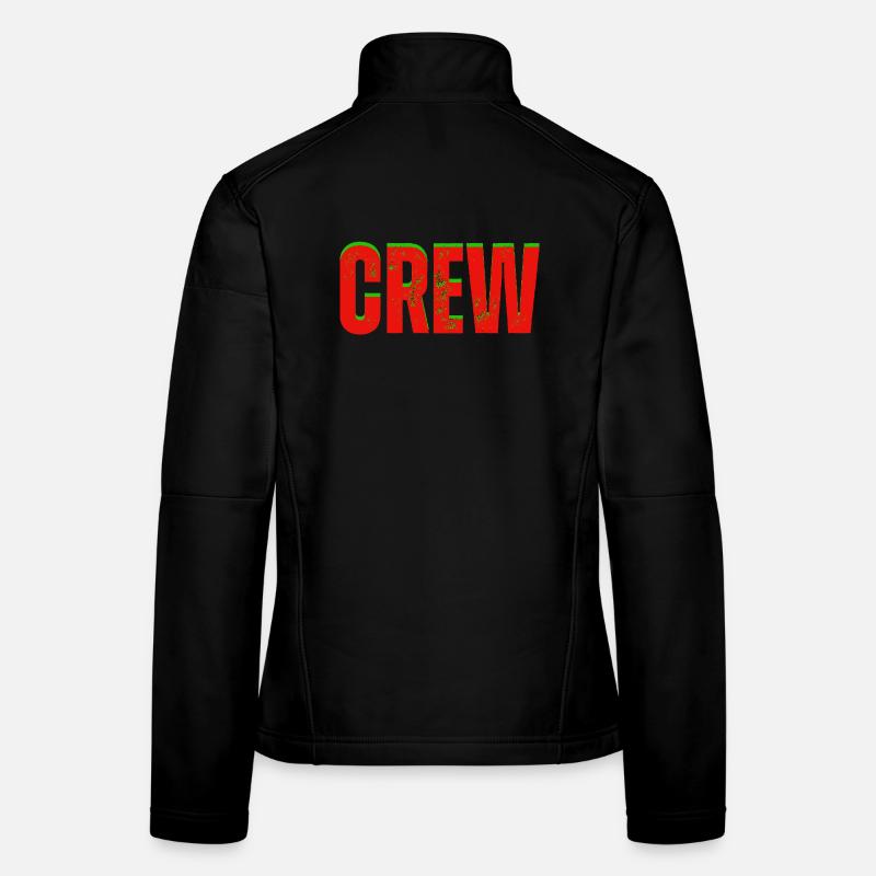 Crew red green Women's Softshell Jacket