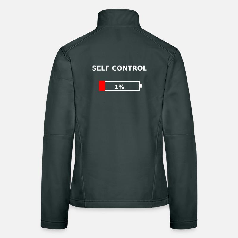 SELF CONTROL - 1 % Batterie faible Veste en tissu softshell Femme