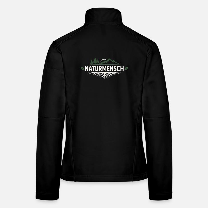 Nature Man – Nature-Loving Statement Design Women's Softshell Jacket