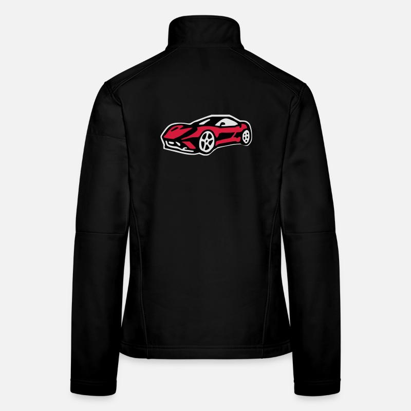 Voiture de sport ferari Veste en tissu softshell Femme