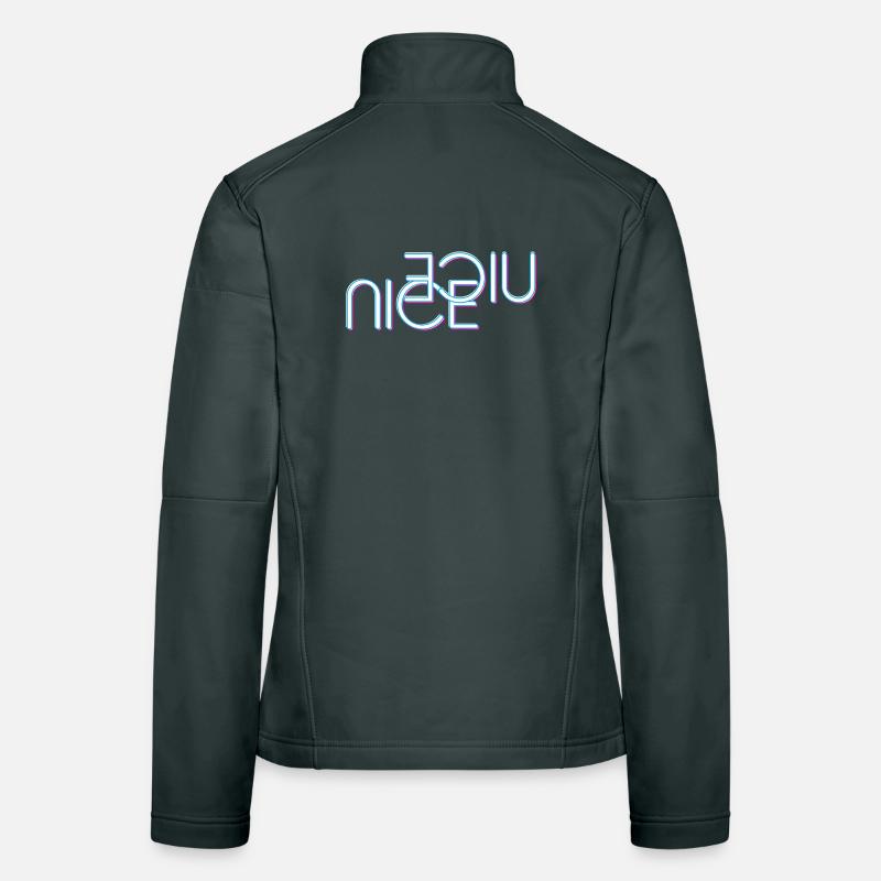 Nice lettering Women's Softshell Jacket