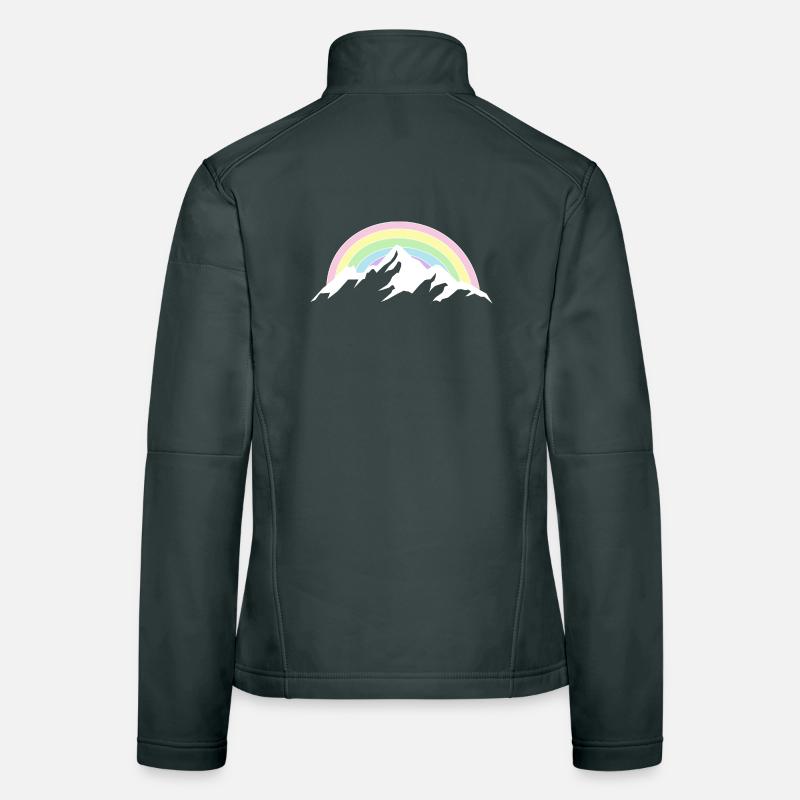 Mountain Rainbow Nature Lover Women's Softshell Jacket