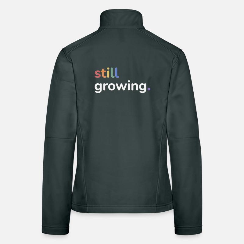 Still Growing Pride Regenbogen minimalistisch Frauen Softshelljacke